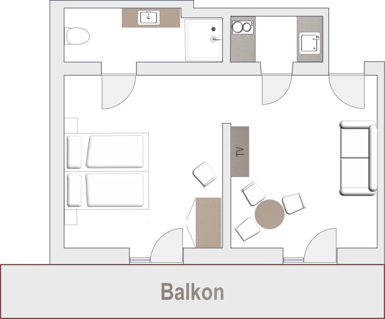 Garni Hotel Walburg Dorf Tirol Zimmer foto